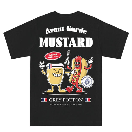 Avant-Garde Mustard T-shirt - Black