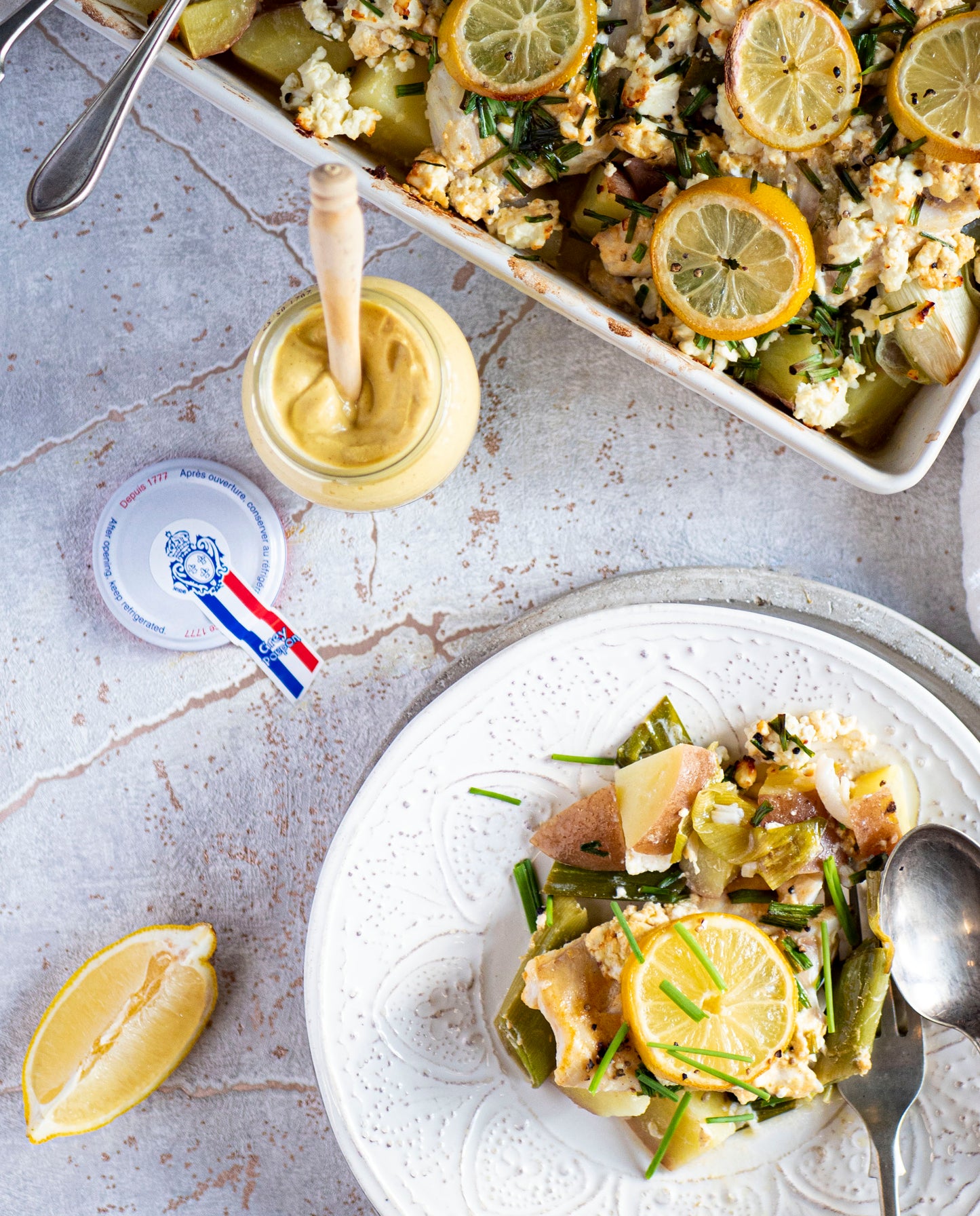 Lemon & Mustard Baked Cod