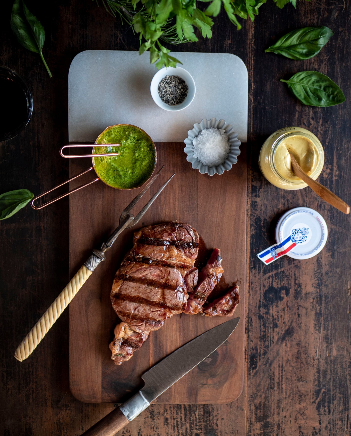 Rib-Eye Steak with Sauce Vierge